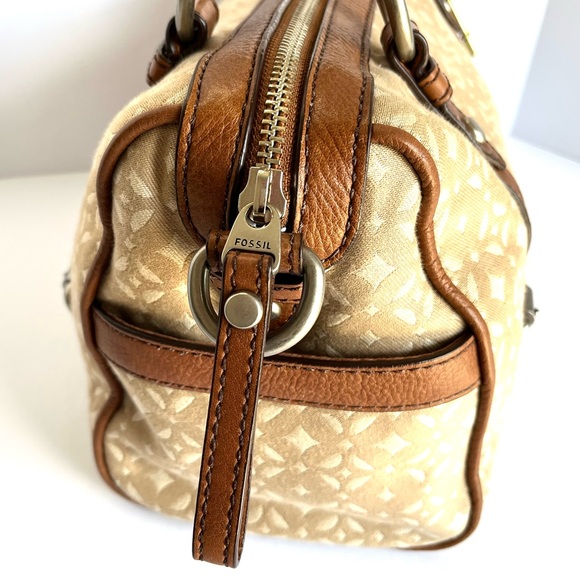 Fossil Maddox Satchel Reissue Fabric and Leather - Picture 6 of 14